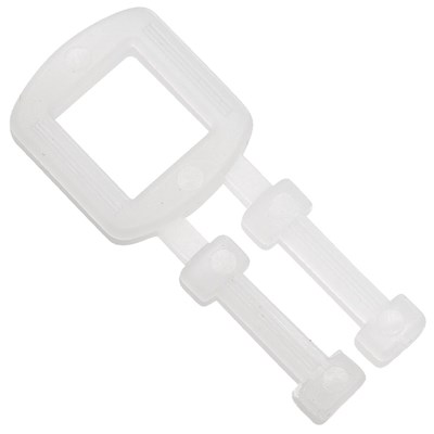 5/8in White Plastic Buckle for Poly