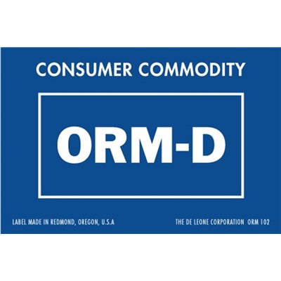 ORM-D Consumer Commodity 1-1/2x2-1/4
