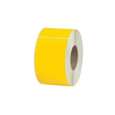 4x2 Yellow Thermal Transfer Label Perfed