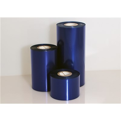 110mmx300m Blue Wax Ribbon 6Rls/case