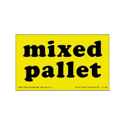 MIXED PALLET Label 3x5 Fluorescent
