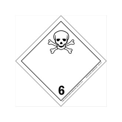 Poison Class 6 W/ Scull and Crossbones