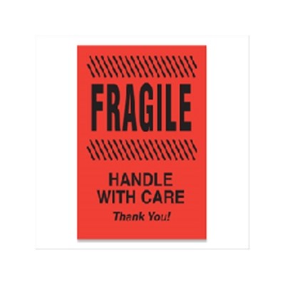 FRAGILE Handle with Care thank you 2x3