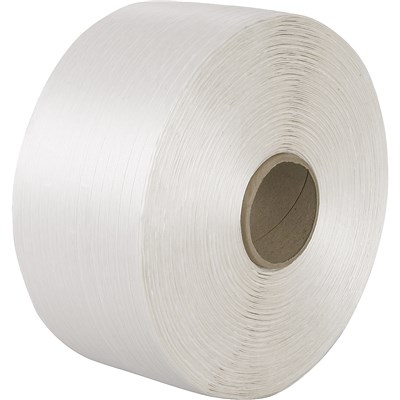 3/8in White Bonded Polyester Strap 5250f