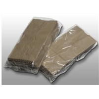 10x8x24 .001 Clear LDPE Gusset Poly Bag